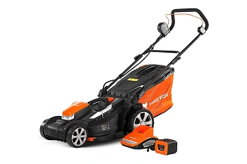 Аккумуляторная несамоходная газонокосилка YARD FOX 40V EL 4045 B SET